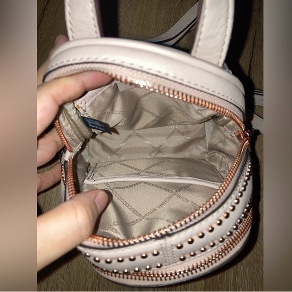 Michael Kors Rhea mini rose studded leather backpack - Picture 7 of 13